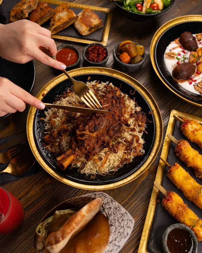 Shared feast of grills and rice